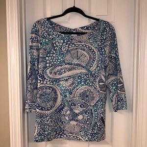 Lilly Pulitzer 3/4 sleeve top